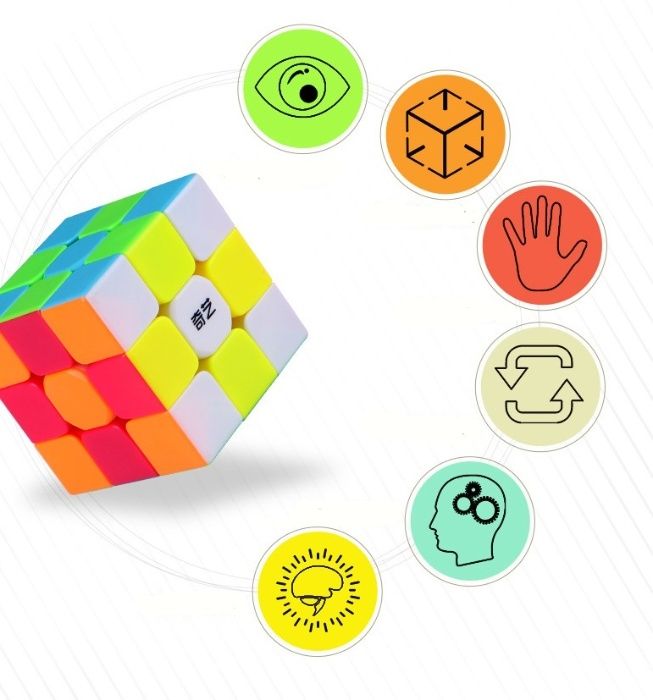 Оригинальный Кубик Рубика 3 на 3 Qiyi Cube/Подарок/Kaspi RED/Рассрочка