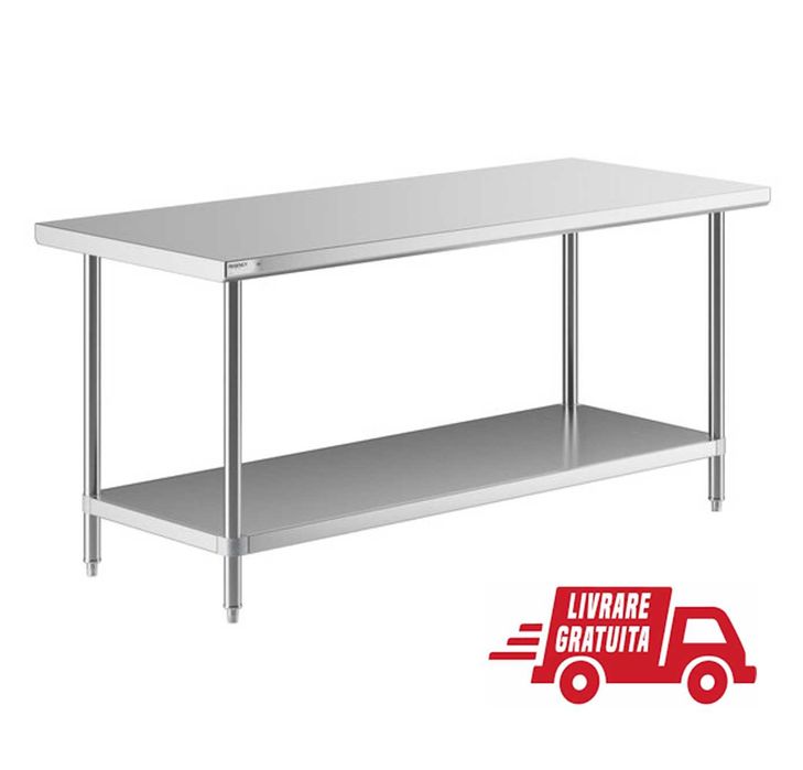 Oferta! Mese Inox Noi - Toate Marimile - 1.2m pana la 2m lungime