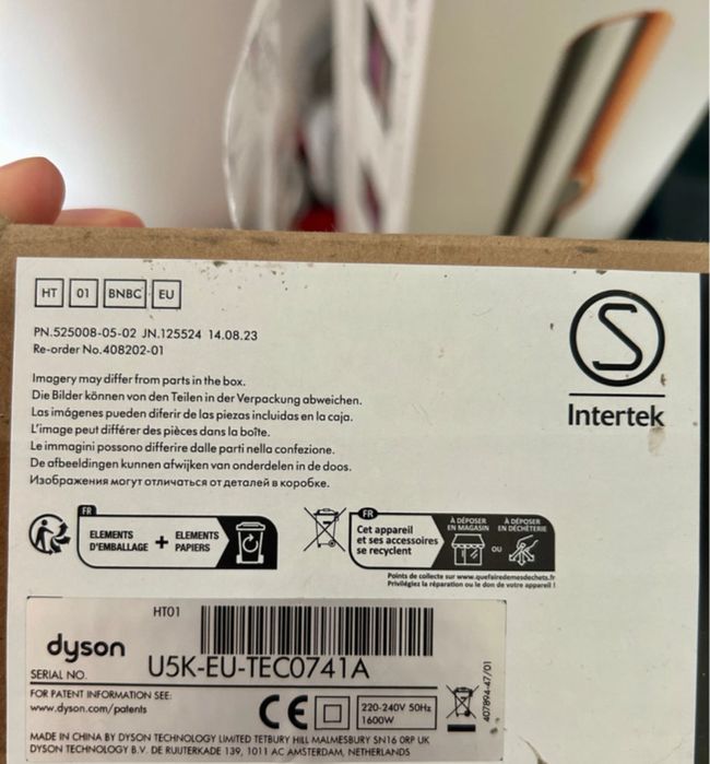 Placa de par Dyson ht01