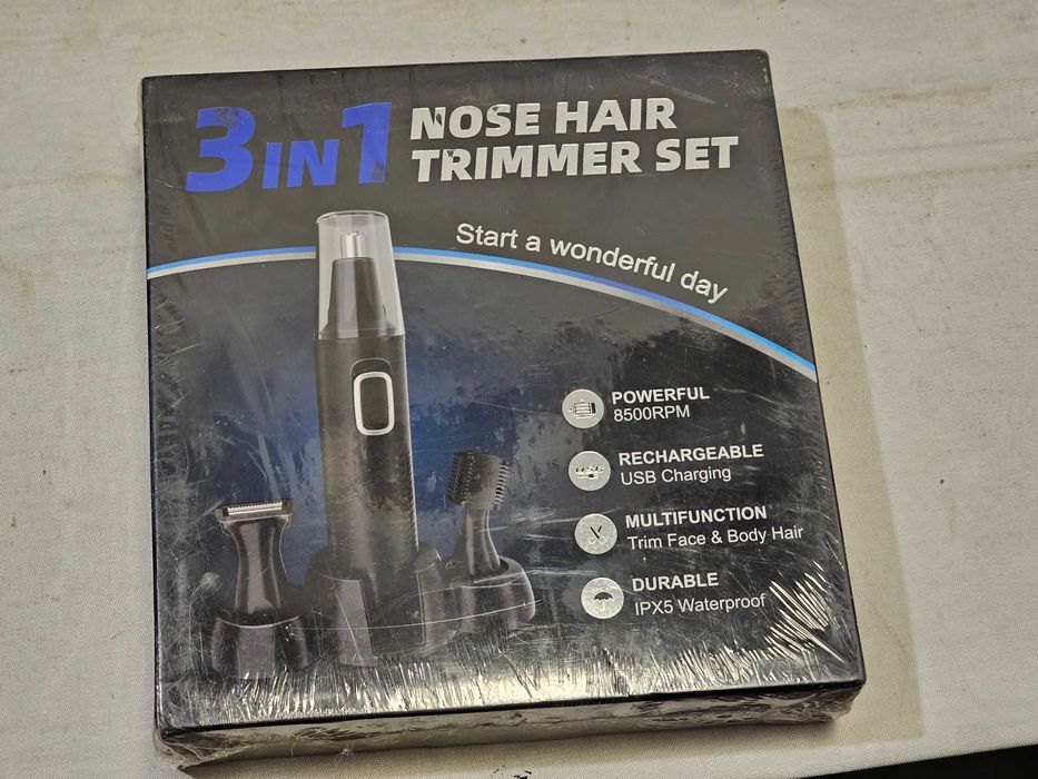 Nou 3in1 Aparat De Tuns Pentru Parul Din Nas, Reincarcabil Usb
