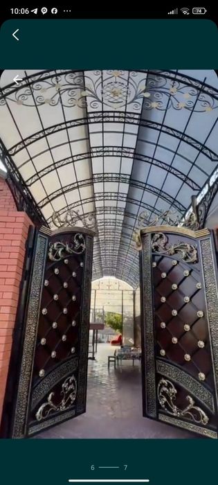 Навес на заказ ворота перила беседки столбы ограждения все под ключ