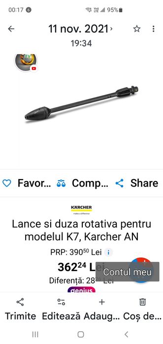Virf de lancie pentru aparate karcher k.noi originale și ieftine