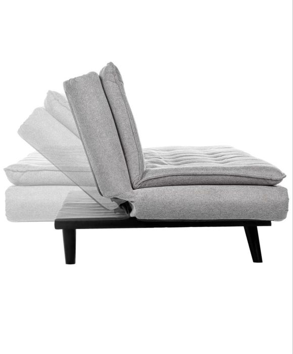 СИВО КАНАПЕ СЪНИ 190/83/93 СМ С ФУНКЦИЯ СЪН