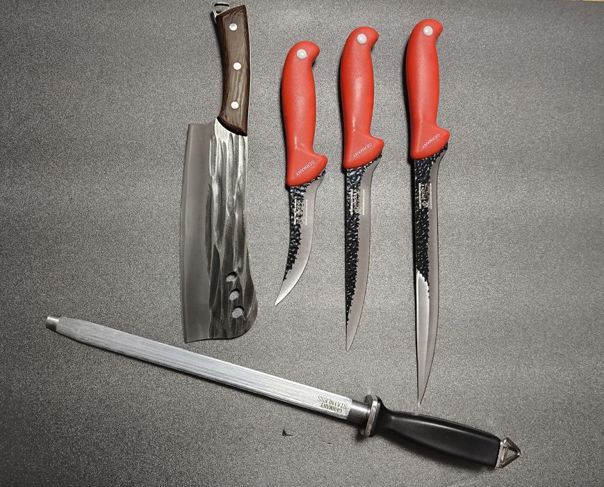 SET Cutite Macelarie 5 piese Germany RED