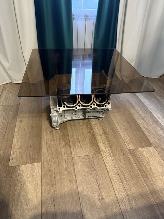 Стол журнальный из двигателя