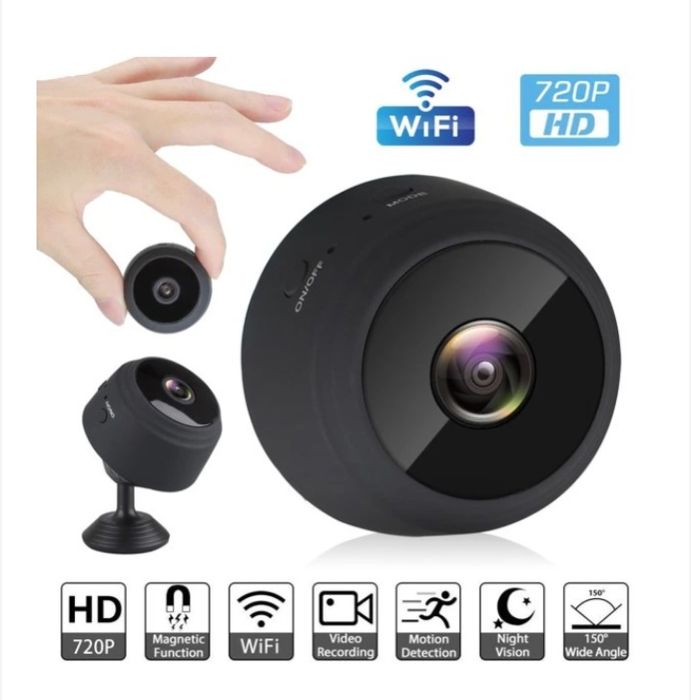 Безжична WiFi мини магнитна камера, домашна охрана