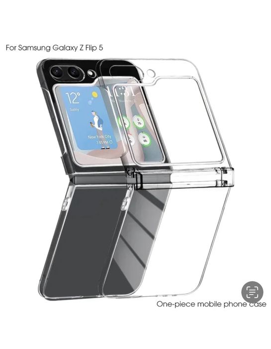 Samsung Z FLIP FOLD 4 5 6 Husa Hard Case PC Clear Protectie Laterala