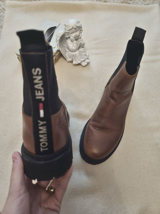 Ghete piele tommy hilfiger