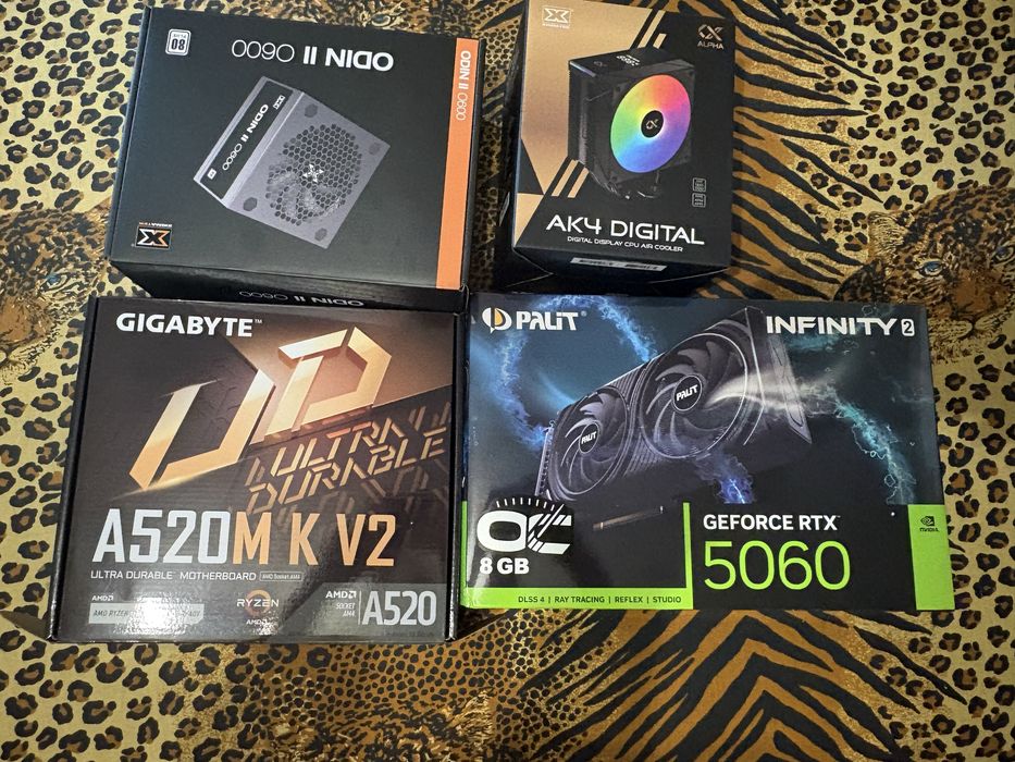 Геймърски компютър RTX 5060 8GB | Ryzen 516GB | SSD 512GB