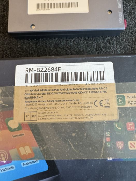 Modul Apple CarPlay Android Auto Mercedes NTG4.5 A B C E CLA ML GLK S