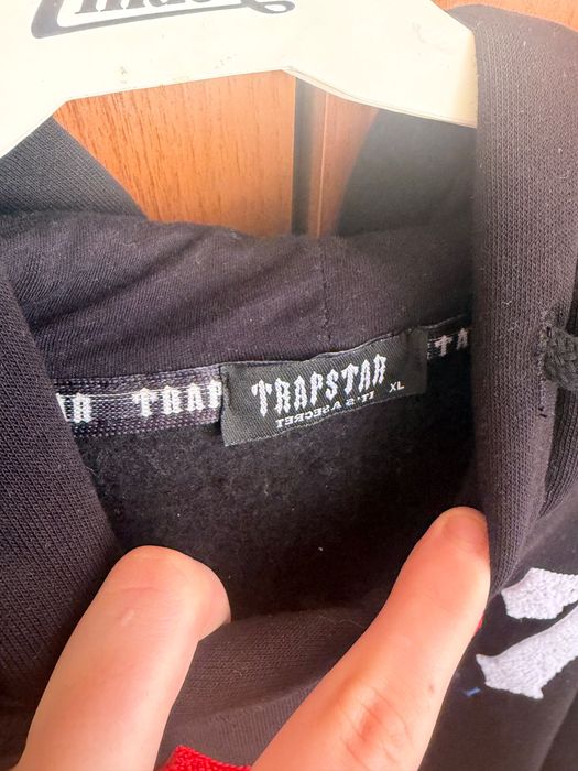 Trapstar черно Hoodie