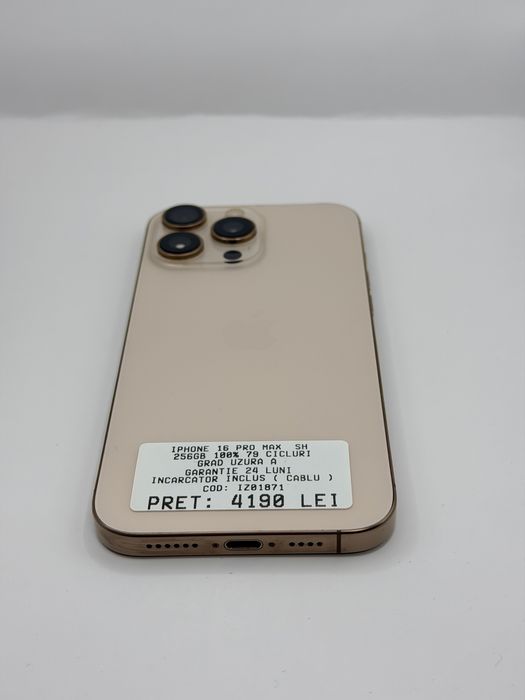 Iphone 16 Pro Max 256GB 100% Garantie Rate BuyBack - iphonezone.ro