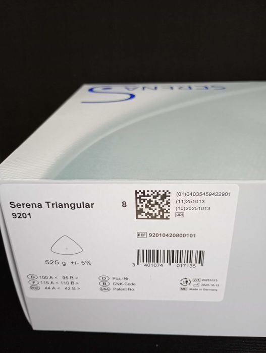 Гръдна протеза (епитеза) Serena Triangular - размер 8