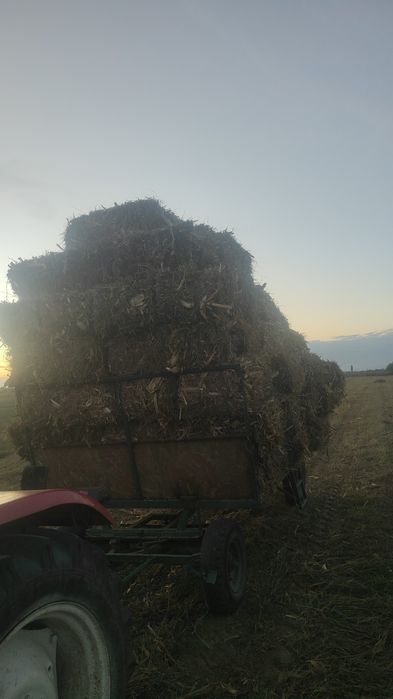 Baloți mici de coceni la comanda