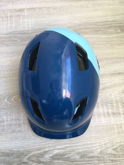 Casca protectie ciclism BTWIN copii marimea S/53-56cm si manusi BTWIN