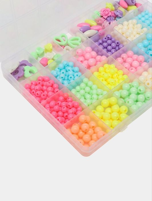 Набор бисер,браслет,абадок,тақинчоқлар  яратиш учун маржонлар туплами.