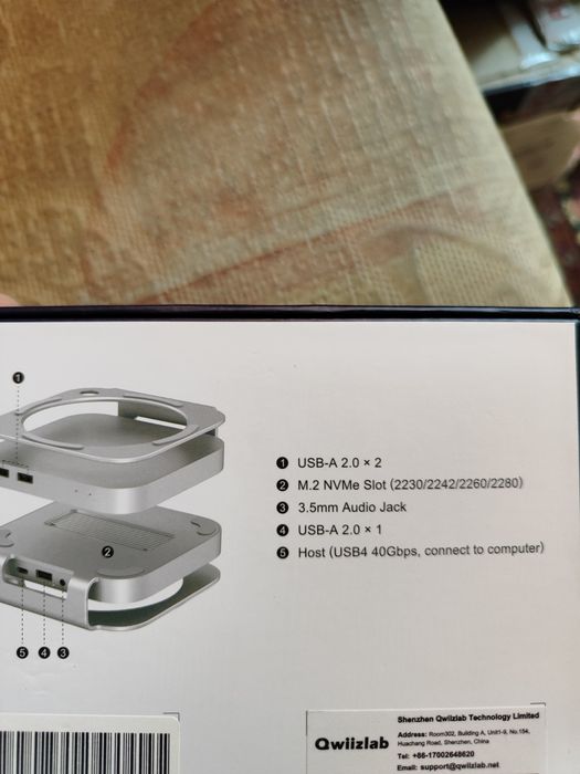 Неттоп Apple MAC mini M4 + подставка QWIIZLAB