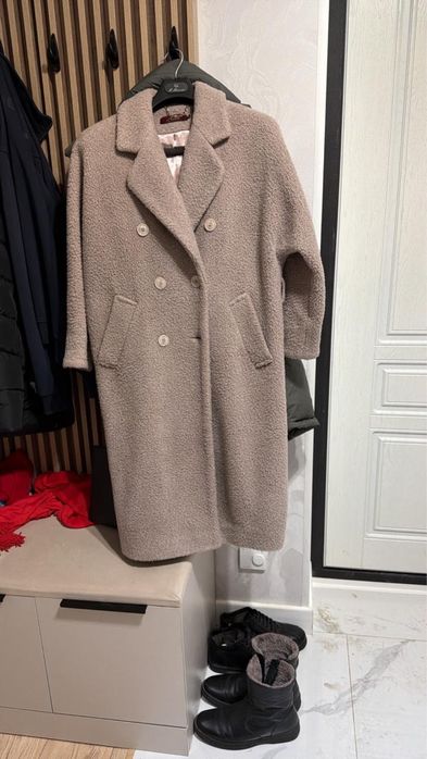 Пальто тедди женское