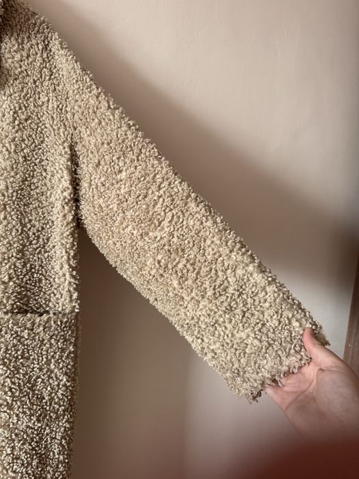 Шубка тэдди бежевая