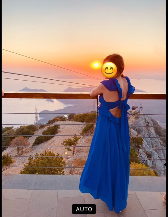 Страхотна синя лятна рокля H&M