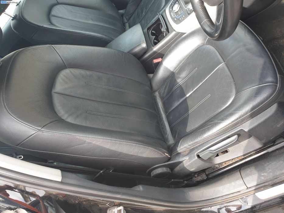 Interior Piele Scaune Stanga Dreapta Fata Fara Incalzire si Bancheta Spate cu Spatar Rabatabil Audi A6 C7 Break Avant NFL Non Facelift 2011 - 2014 [K5437] [K5438] [K5439] [K5440]