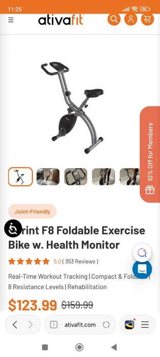 Продавам нов американски комбиниран велоергометър ATIVAFIT