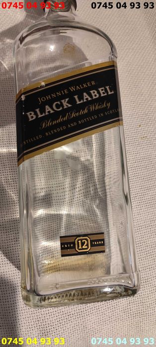 sticla goala ambalaj BLACK LABEL JONNIE WALKER de 12 ani  3 litri