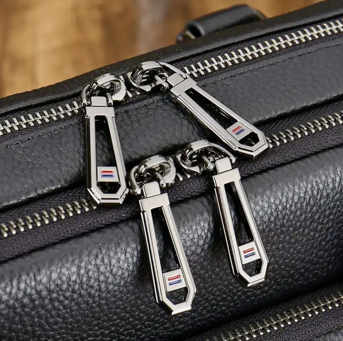 Мъжка универсална кожена бизнес чанта /Луксозно куфарче за лаптоп 15”!