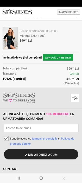 Rochie de ocazie, mărimea 46.
Nouă cu etichetă.
Lungime: 100 cm
Talie: