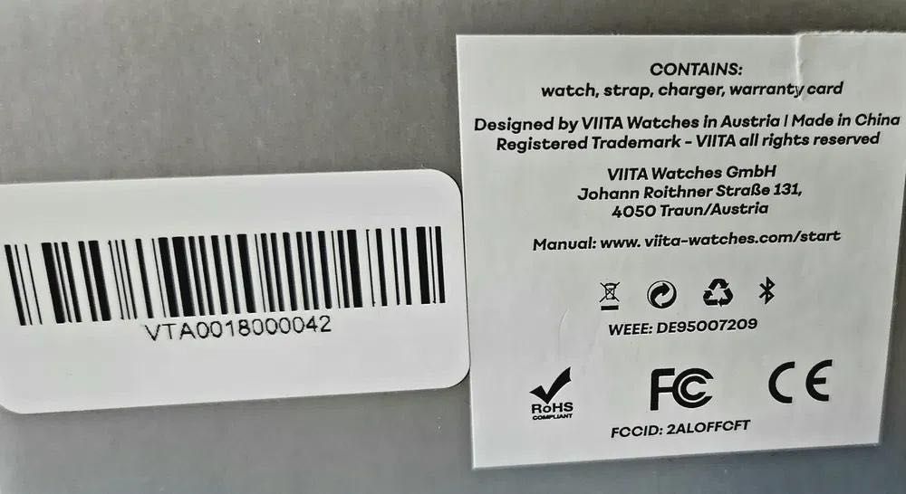 Ceas smart VIISA hybrid, calitate