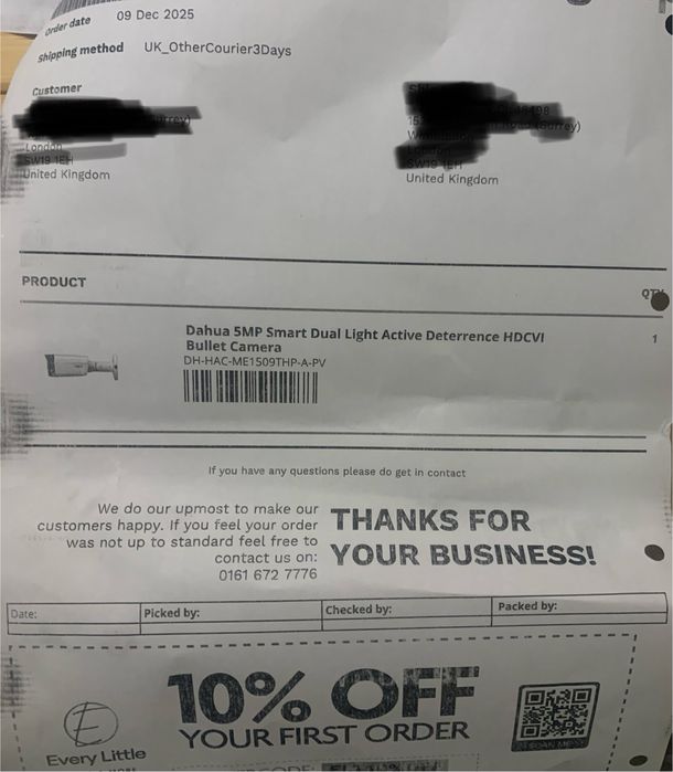 Dahua  HDCVI  Canera DH - HAC - ME1509THP - A - PV