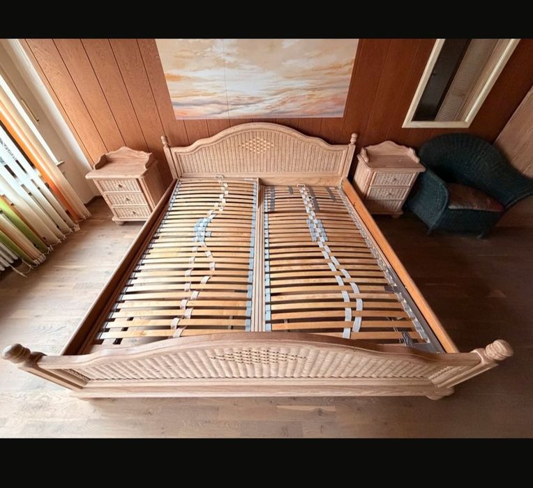 Pat dormitor din lemn masiv 1,8 m x 2m