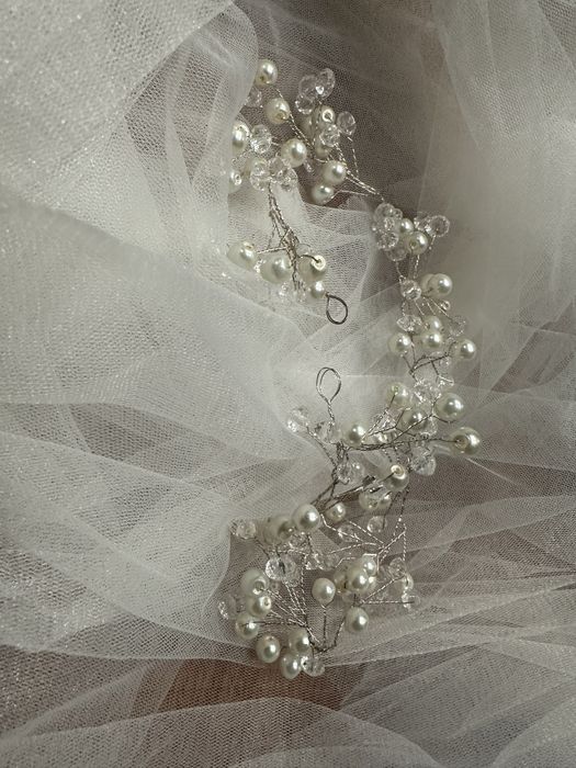 Сватбен аксесоар - бижу за коса