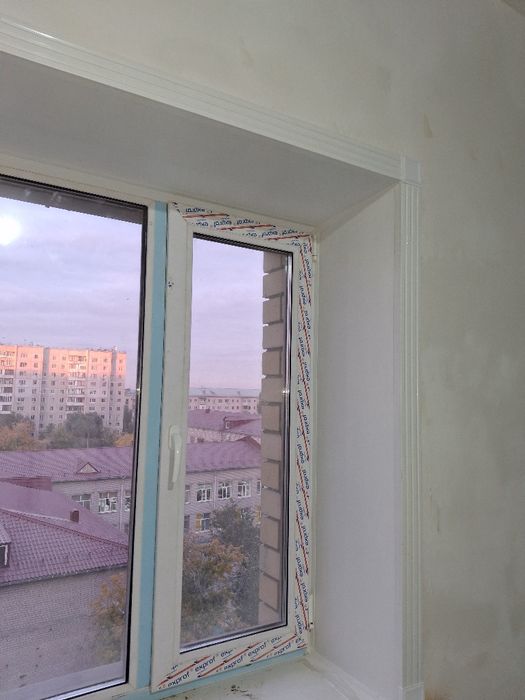 Внутренние москитные сетки!Пластиковые откосы на окно