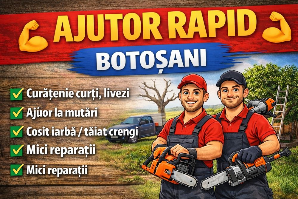 Ajutor rapid pentru casa si curte
