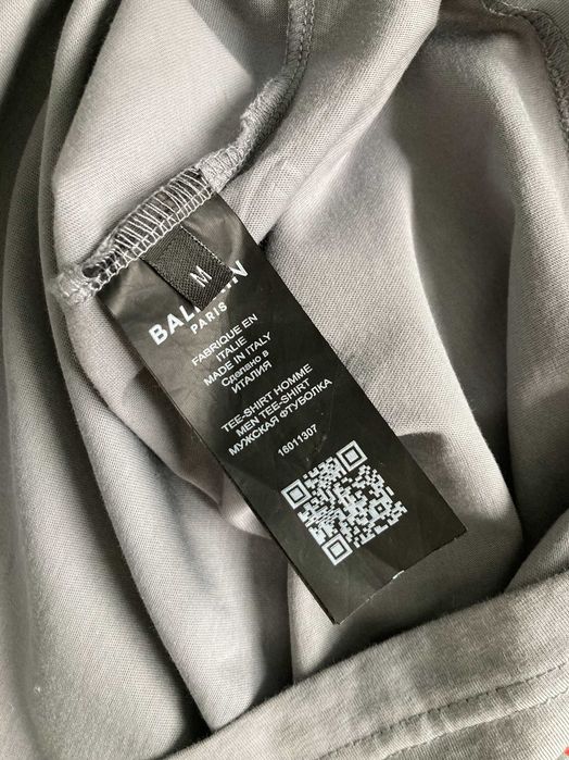 Balmain мъжка сива тениска размер М