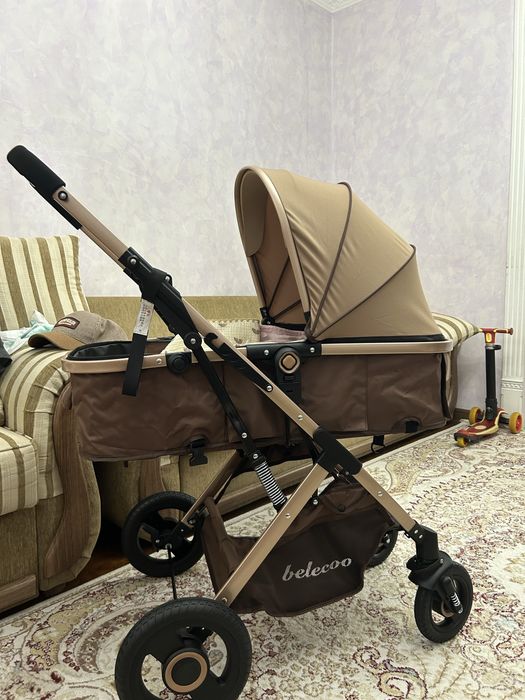 Коляска трансформер Belecoo 530, коричневый