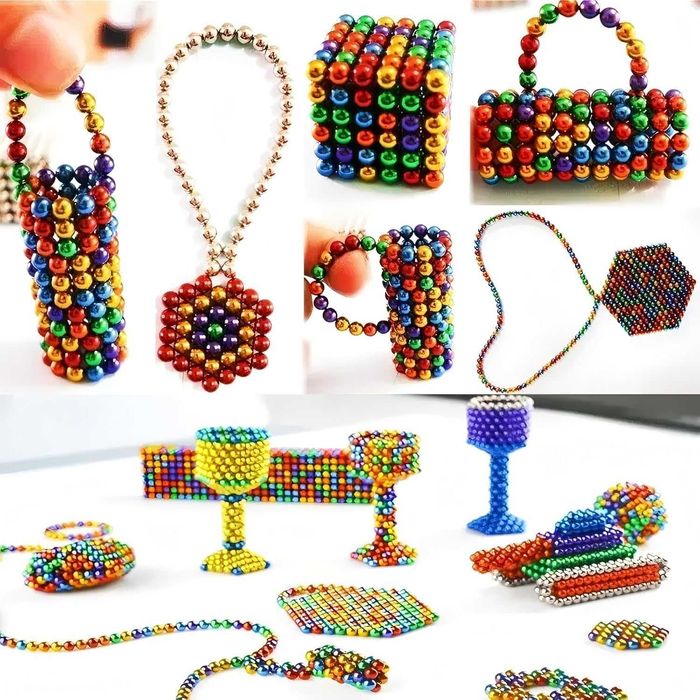 MagneDotz bile magnetice 1000 buc (neodymium), rainbow