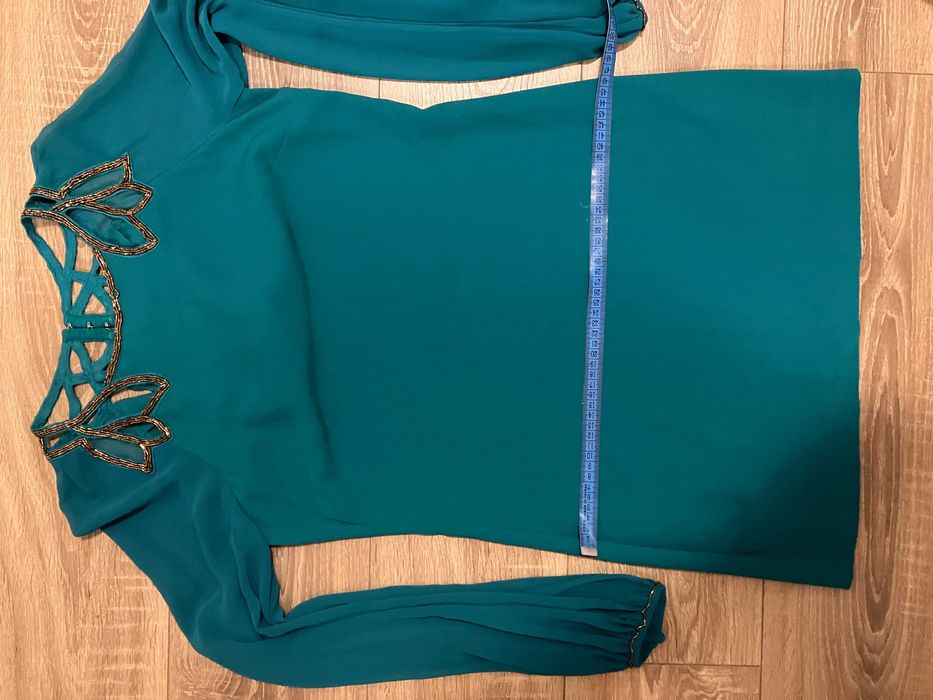 Rochie scurta verde smarald Warehouse Spotlight S UK8