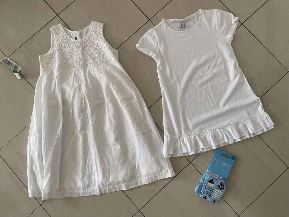 Рокли Бенетон,Зара,суитчер,яке,Sisley;блуза,клин Okaidi,146/152