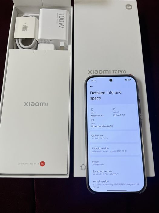 Xiaomi 17 pro 16GB/1TB