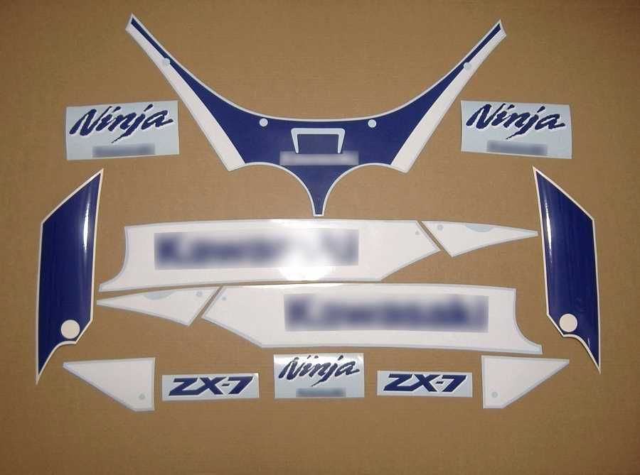 Стикери Kawasaki ZXR 750 1989г.-1994г. лепенки кавазаки зхр zx-7