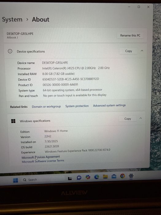 Allview allbook laptop