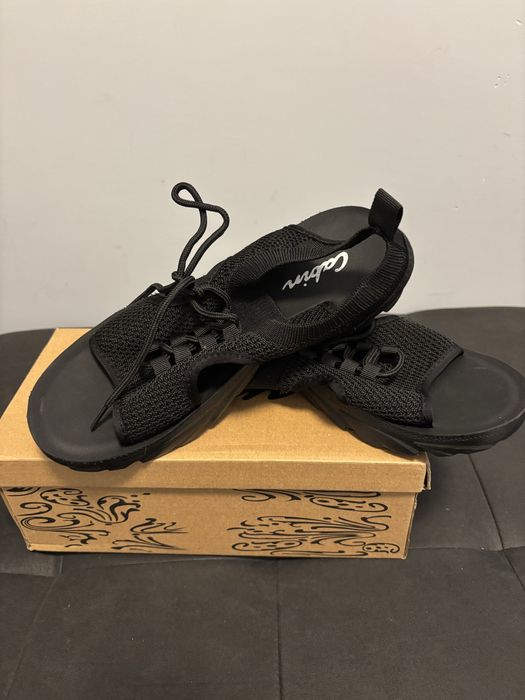 Сандали черни 40-номер дамски /мрежести///////////////////////////////