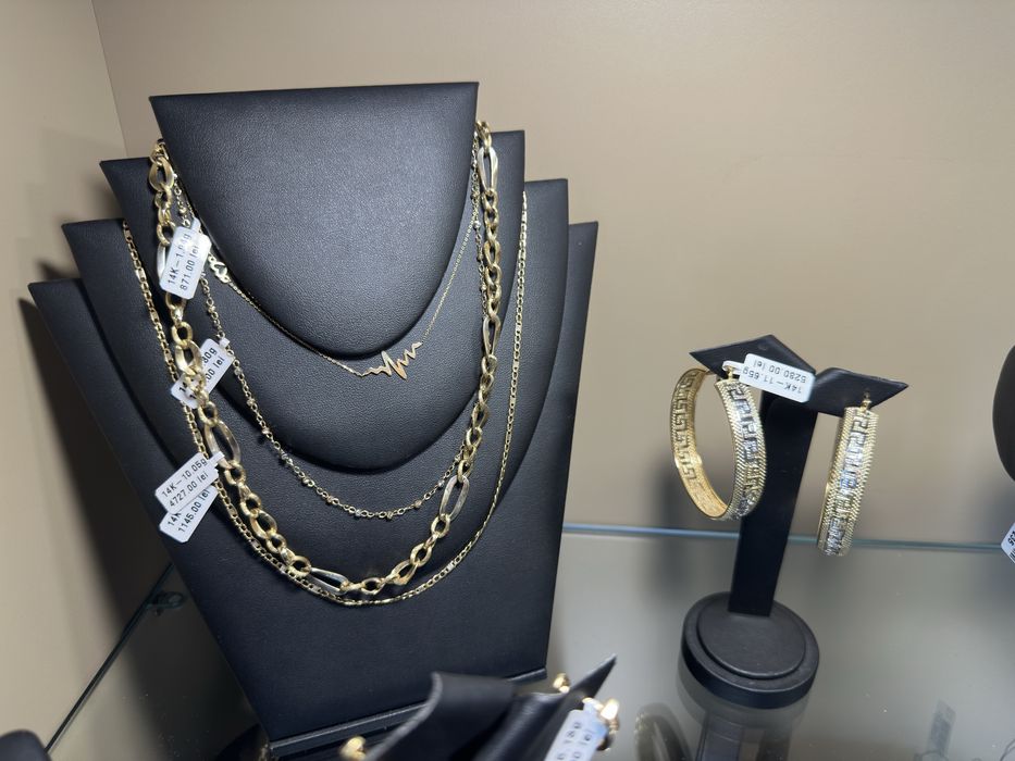 Royal Bijuterii aur 14k 585 lant bratara inel cercei bijuterie dama colier barbat 14 k