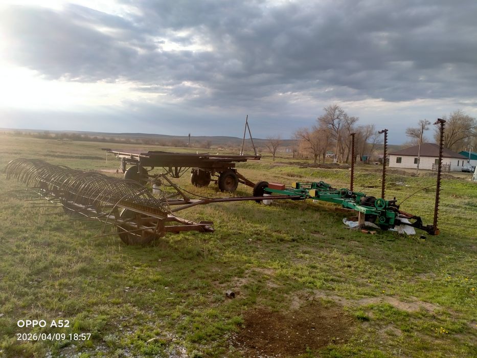 МТЗ 80 үш орақты сенокос