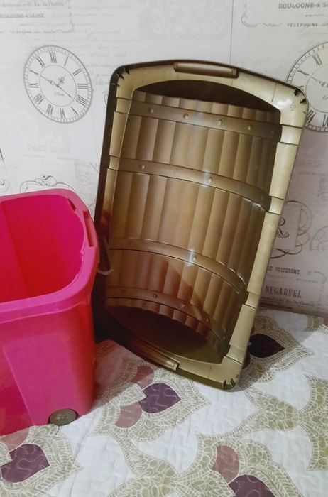 Cufăr cu roți pentru depozitare jucării