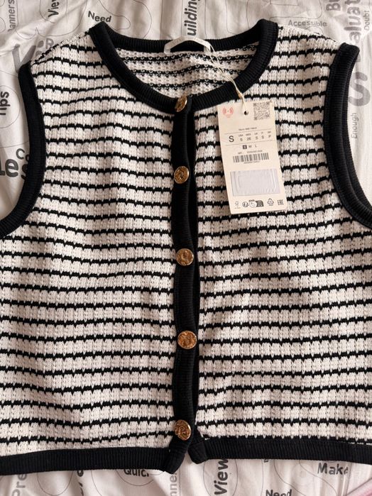 Безрукавка вязаная zara