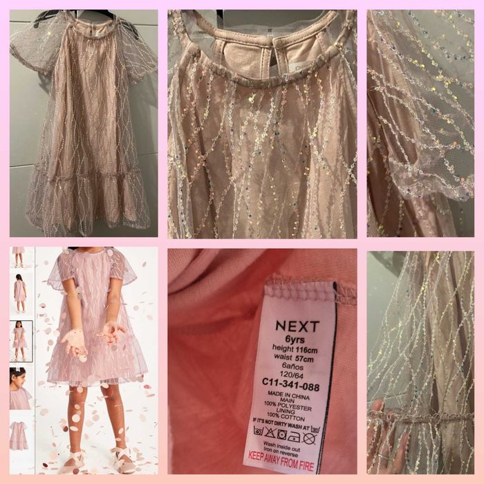 Празнични/Коледни рокля,пуловер,пола 110,116,122р Next,NulaBug,H&M