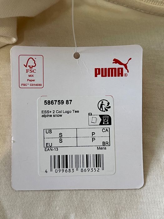 Puma ESS+ 2 Col Logo Tee (alpine snow)